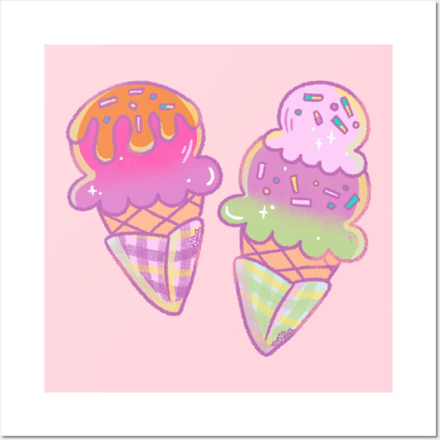 Helados Wall Art by erikaibaceta